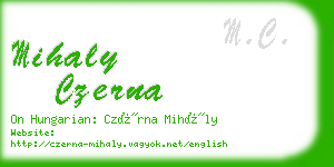 mihaly czerna business card